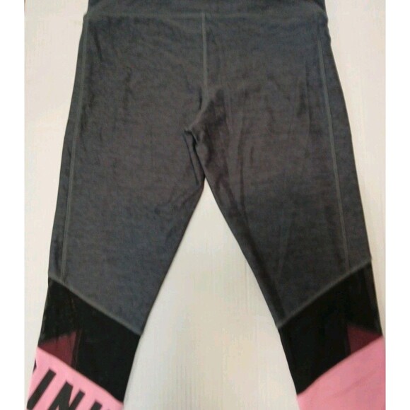 Victoria Secret Pink Ultimate High-waist Ankle Legging Gray Mesh Pink SZ-Large - Picture 12 of 16